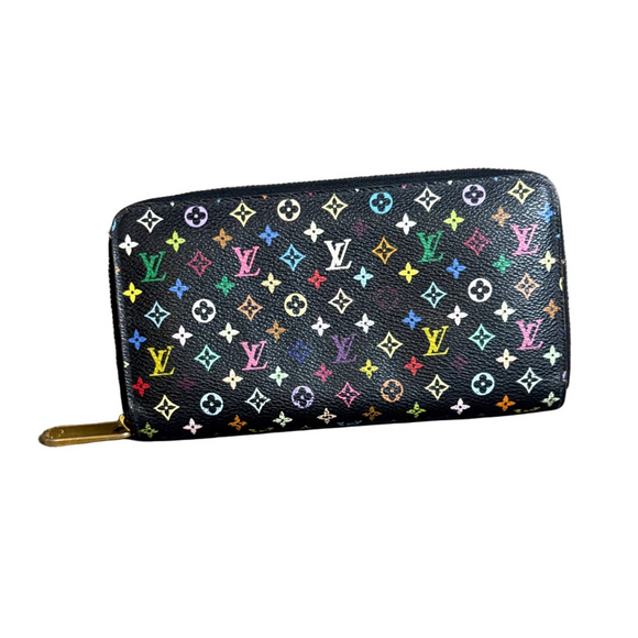 Louis Vuitton Handbags - Louis Vuitton Black Takashi Murakami Monogram Zip Wallet